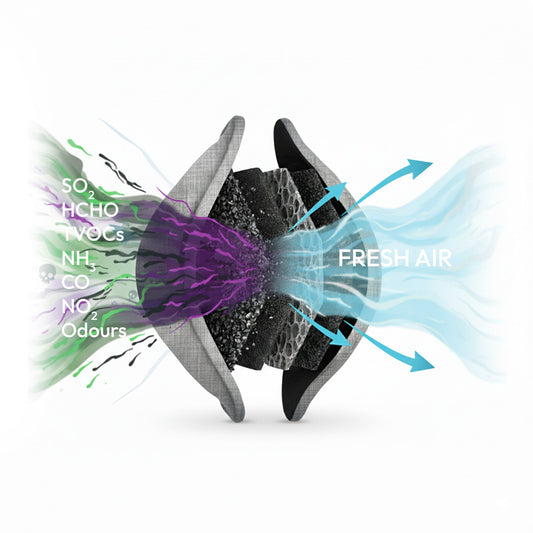 GOODAIR 3.0 Premium Non-electric Car Air Purifier | Elegant Silver