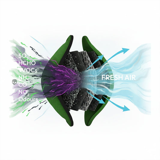 GOODAIR 3.0 Premium Non-electric Car Air Purifier | Forest Green