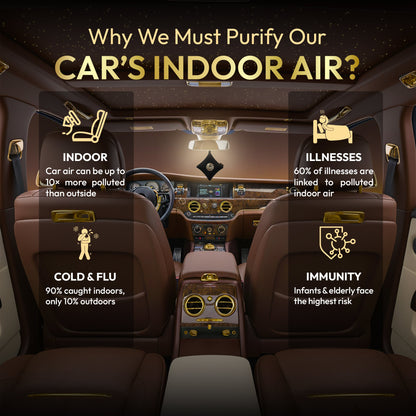 GOODAIR 3.0 Premium Non-electric Car Air Purifier | Super Black